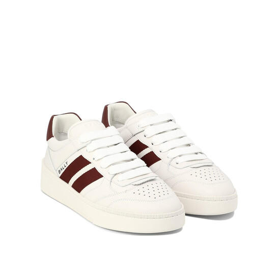 Bally Rebby Leather Low-Top Sneakers, Brand Size 41 ( US