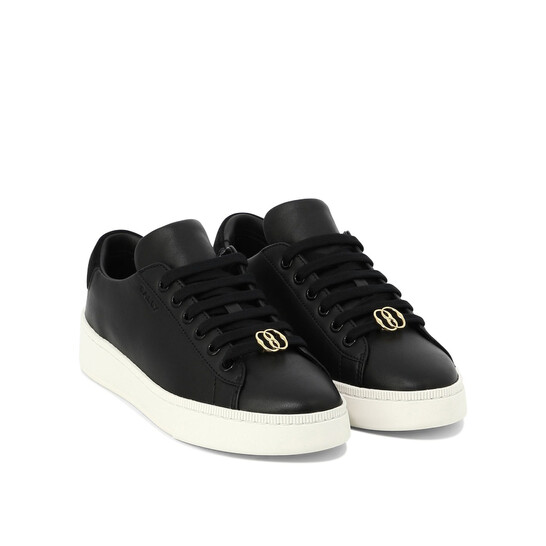 Bally Ryver-W Low-Top Leather Sneakers, Brand Size 8.5 (US