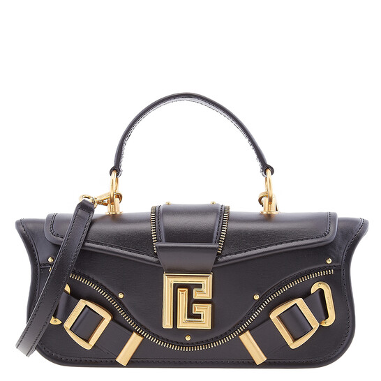 Balmain DF1LB290KB074CO 関税送料込 Balmain Black Leather Blaze Clutch Bag BN1AE795LSLX0PA