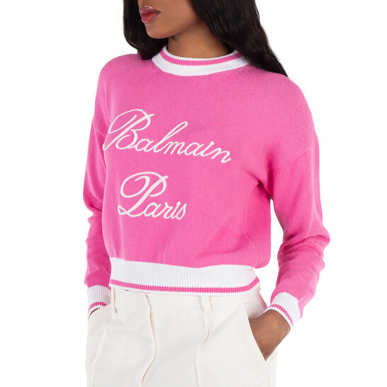 Balmain Signature Knit Jumper, Brand Size 34 (US Size 2