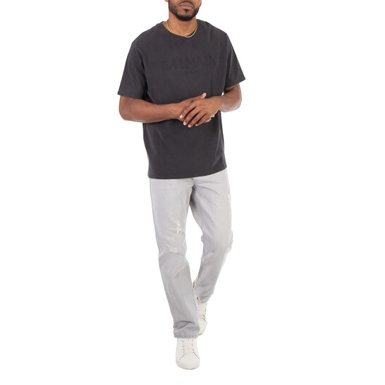 Balmain Vintage Logo Embroidered T-Shirt, Size Small