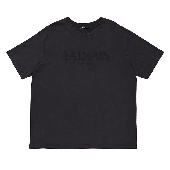 Balmain Vintage Logo Embroidered T-Shirt, Size Small