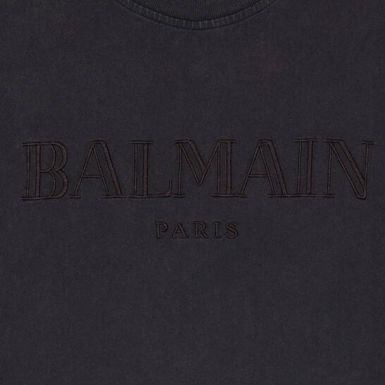 Balmain Vintage Logo Embroidered T-Shirt, Size Small