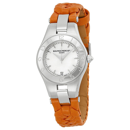 Baume and Mercier Linea Mother of Pearl Dial Orange Leather Ladies Watch 10115 Baume and Mercier Linea Mother of Pearl Dial Orange Leather Ladies Watch 10115 - 546x546