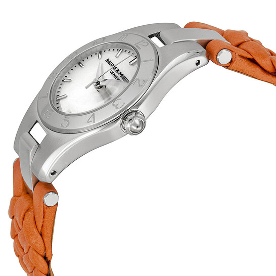 Baume and Mercier Linea Mother of Pearl Dial Orange Leather Ladies Watch 10115 Baume and Mercier Linea Mother of Pearl Dial Orange Leather Ladies Watch 10115 - 546x546 Image #2