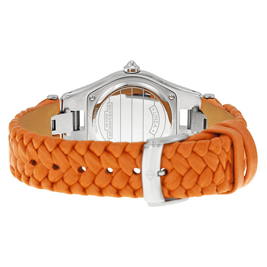 Baume and Mercier Linea Mother of Pearl Dial Orange Leather Ladies Watch 10115 Baume and Mercier Linea Mother of Pearl Dial Orange Leather Ladies Watch 10115 - 546x546 Image #3