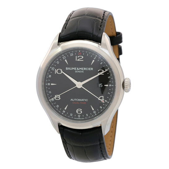 Baume Et Mercier Clifton GMT Automatic Black Dial Men's