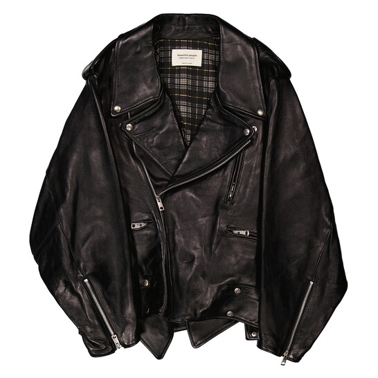 beautiful people  riders jacketｓ Beautiful People Black Double-End Vintage Leather Riders