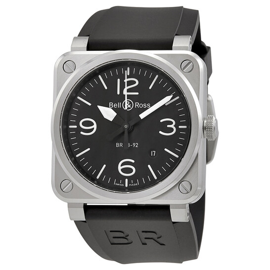 Bell And Ross Aviation Automatic 42mm Men's Watch BR-03-92-STEEL