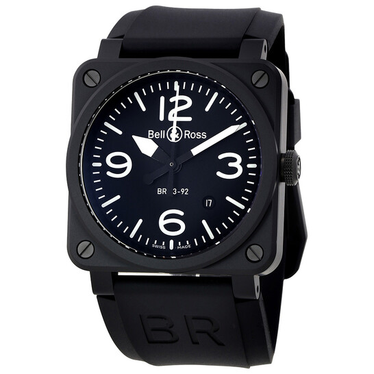 Bell And Ross Aviation Automatic Black Dial Men's Watch BR0392-BL