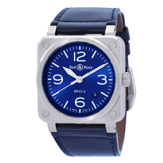 Bell And Ross Br 03 Automatic Blue Dial Men's Watch BR03A-BLU-ST