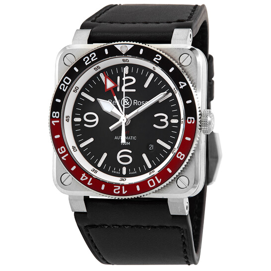 Bell And Ross BR03 GMT Automatic Black Sunray Dial Coke Bezel