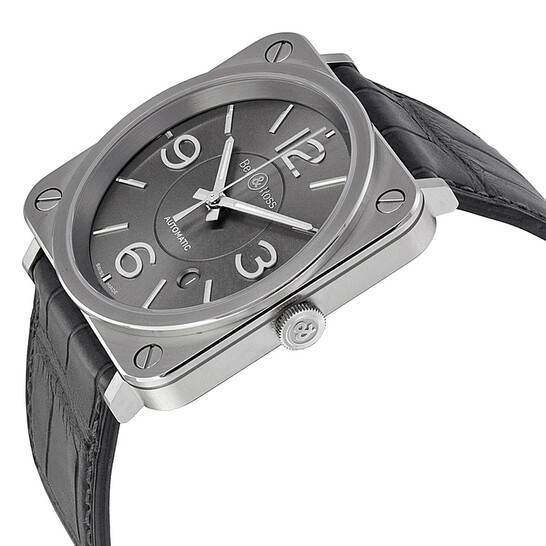Bell And Ross Officer Ruthenium Dial Automatic Men's Watch BRS-OFF