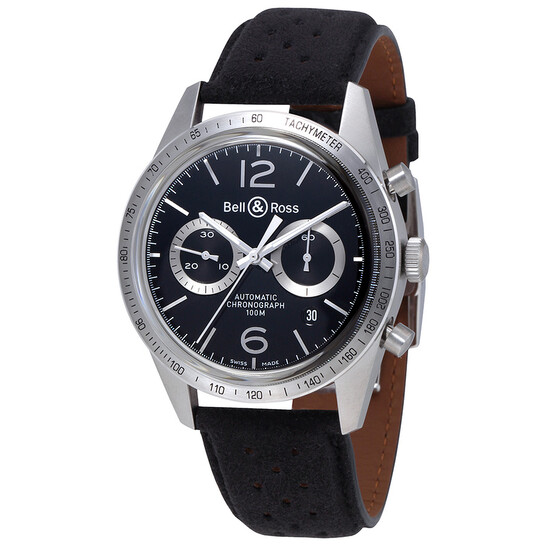 Bell And Ross Vintage 126 Black Dial Automatic Men's Chronograph
