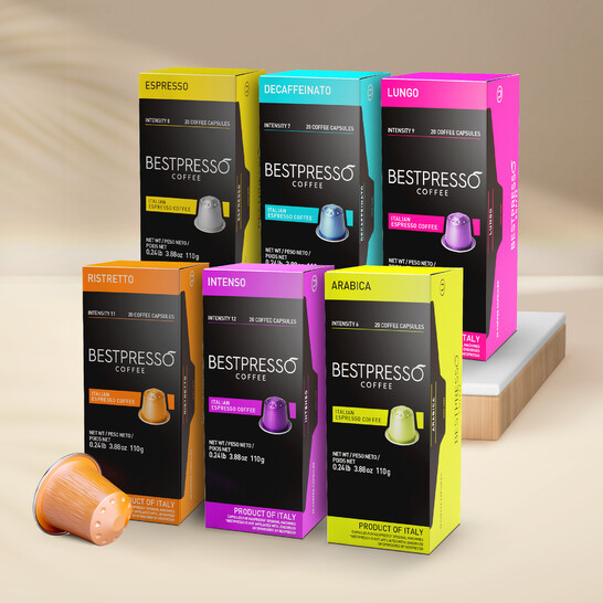 Bestpresso Coffee for Nespresso OriginalLine Machine 120 pods