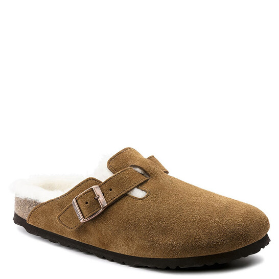 Birkenstock Ladies Mink Boston Shearling Clog, Brand Size 41