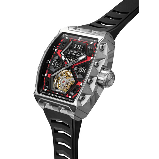 Blackout XP1 Tourbillon Hand Wind Red Dial Men's Watch