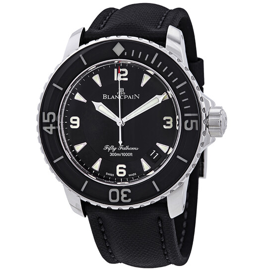 Blancpain Fifty Fathoms Automatique Black Dial Men's Watch 5015