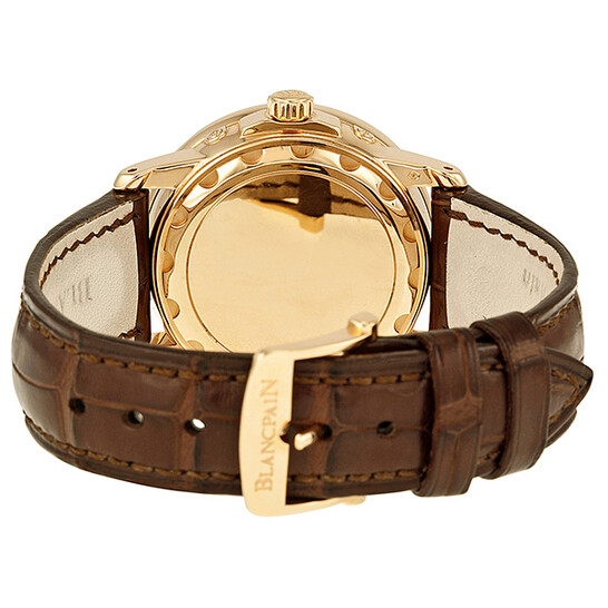 Blancpain Leman Moonphase Mother of Pearl Dial 18kt Rose Gold Brown Leather Diamond Ladies Watch 2360-2991A-55 - 546x546 Image #3