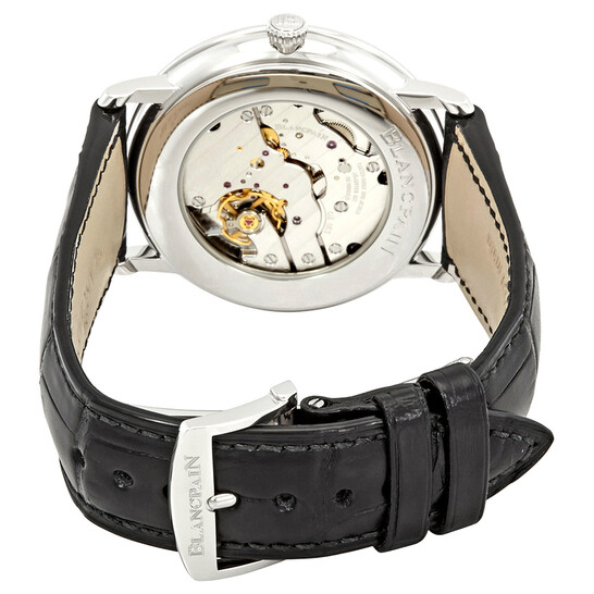 Blancpain Villeret White Dial Black Leather Men's Watch 6606A-1127