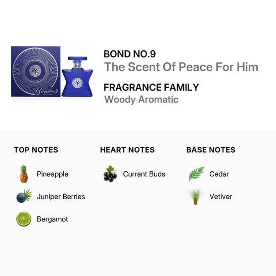 Bond No.9 Men's The Scent Of Peace For Him EDP Spray 1.7 oz Fragrances 888874002777 Bond No.9 Men's The Scent Of Peace For Him EDP Spray 1.7 oz Fragrances 888874002777 - 546x546 Image #3