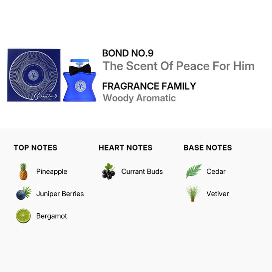 Bond No.9 The Scent of Peace for Him Eau de Parfum Spray 3.3 oz