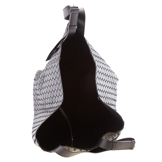 Bottega Veneta Black Intrecciato Leather Cube Tote Bag