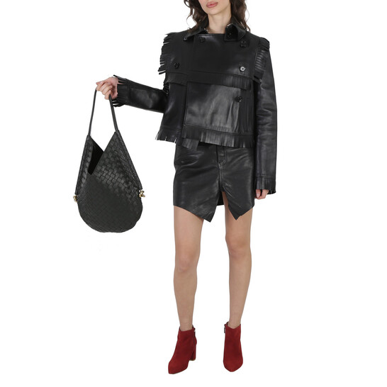 ポーチ Bottega Veneta Bottega Veneta Black Leather Solstice Phone C Bottega Veneta Solstice Phone Pouch Bag - Bergdorf Goodman
