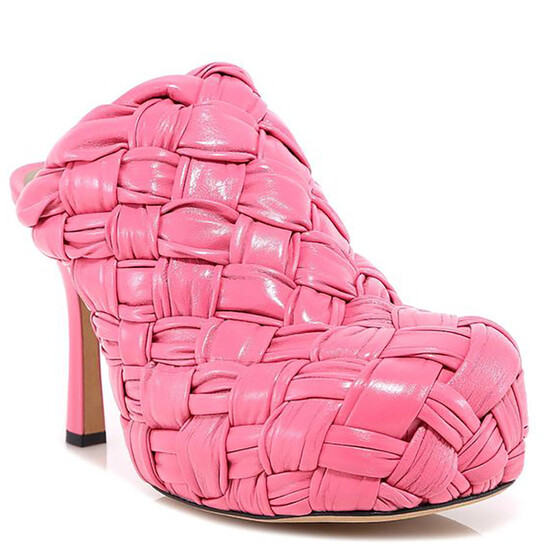 【美品】BOTTEGAVENETA スエードレッドシューズ**37** Bottega Veneta High Sandals 90 Red Leather EU 37.5 UK 4.5