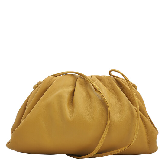 BOTTEGA VENETA ゴールド レザーバッグ Bottega Veneta Ocra/Gold The Pouch 20 Bag 585852VCP407687