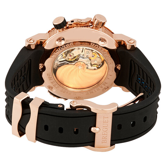 Breguet Marine Royal Black Dial Rubber Men's Watch 5847BRZ25ZV - 546x546 Image #3