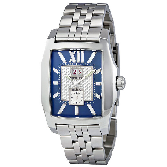 Breitling Bentley Flying Blue Dial Stainless Steel Men's Watch