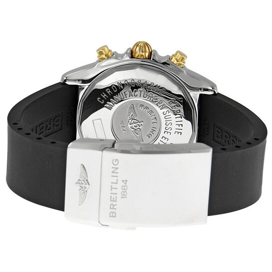 Breitling Chrono Galactic White Dial Black Rubber Strap Men's Watch C13358L2-A685BKPD - 546x546 Image #3