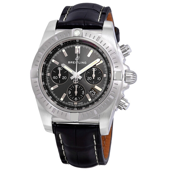 Breitling Chronomat Chronograph Automatic Blackeye Gray Men's Watch AB0115101F1P1 - 546x546