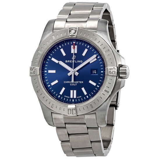 Breitling Colt 青文字盤 ステンレス Breitling Chronomat Colt Automatic Chronometer Blue Dial Men's 44