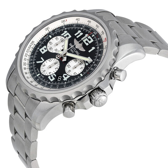 Breitling Chronospace Chronograph Automatic Black Dial Men's Watch A2336035-BB97SS - 546x546 Image #2