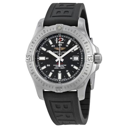 Breitling Colt Automatic Black Dial Black Rubber Men's Watch A1738811-BD44BKPD3 - 546x546