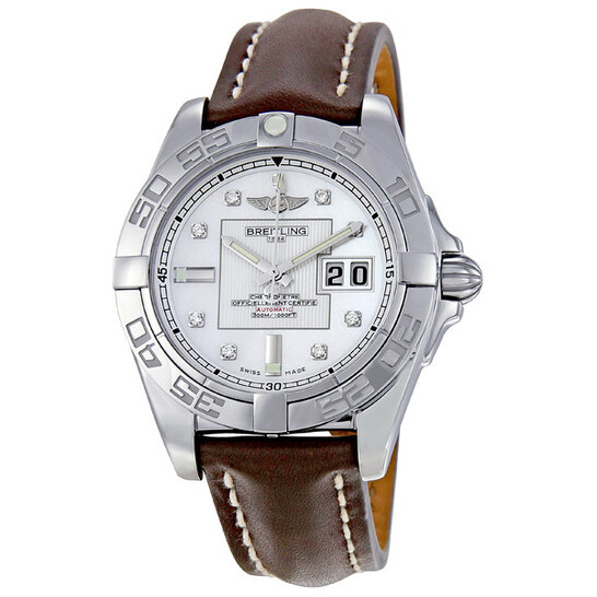 Breitling Galactic 41 Mother of Pearl Dial Automatic Men's Watch A49350L2-A7022BRLD - 546x546
