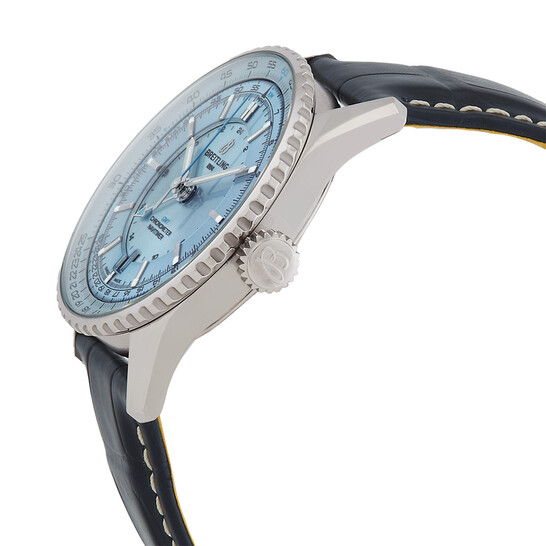 Breitling Navitimer Automatic 41 Blue Dial Blue Leather Strap Watch for Men - A17326161C1P3