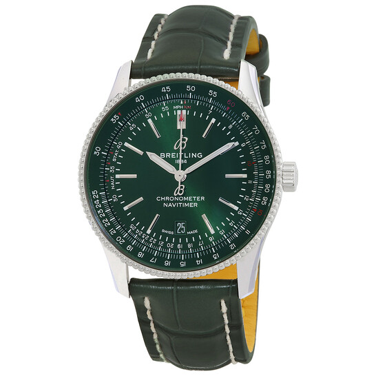 Breitling Navitimer Automatic Chronometer Green Dial Men's Watch  A17326361L1P1