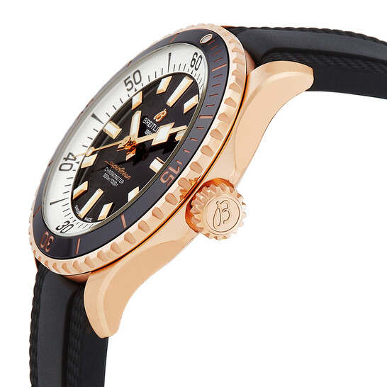 Breitling Superocean 42 18kt Red Gold Automatic Black Dial Men's