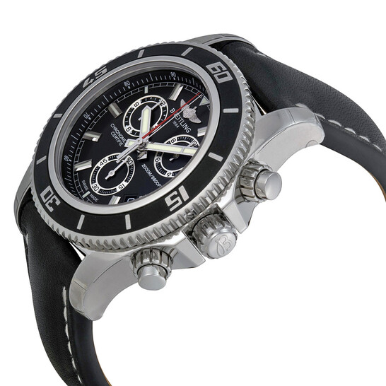 Breitling SuperOcean Chronograph M2000 Black Dial Men's Watch A73310A8-BB73BKLT - 546x546 Image #2