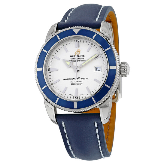 Breitling Superocean Heritage Automatic Silver Dial Blue Leather Men's Watch A1732116-G717BLLD Breitling Superocean Heritage Automatic Silver Dial Blue Leather Men's Watch A1732116-G717BLLD - 546x546
