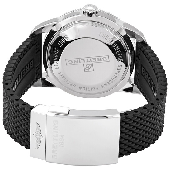 Breitling Superocean Heritage II AB2020121B1S1 - Orologio Automatico Subacqueo 46mm, Quadrante Nero, Cinturino In Gomma