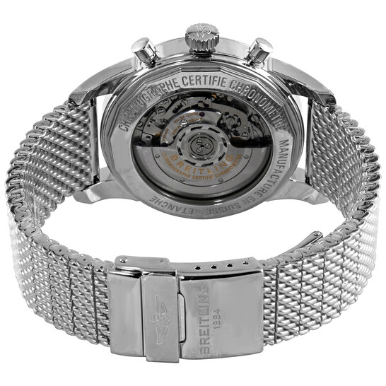 Breitling Transocean Chronograph Automatic Silver Dial Men's Watch AB0152121G1A1 - 546x546 Image #3