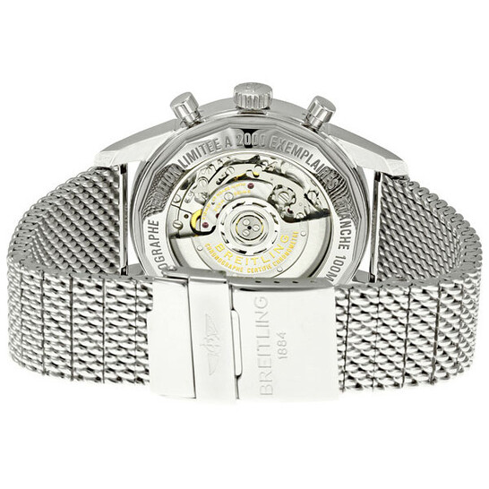 Breitling Transocean Silver Dial Chronograph Men's Watch AB015112-G715SS - 546x546 Image #3