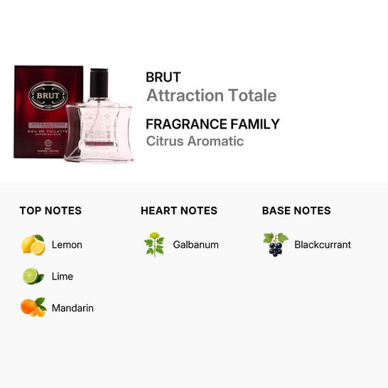 Eau De Toilette Brut Attraction Totale - Parfum Prestige Pour Homme, 100 Ml - Neuf, Fabriqué En France