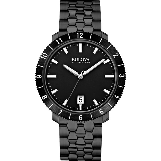 Bulova Accutron II Black Dial Men's Watch 98B218 - Watches