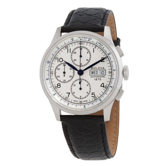 Bulova Chronograph Automatic Silver Dial Men's Watch 96C145