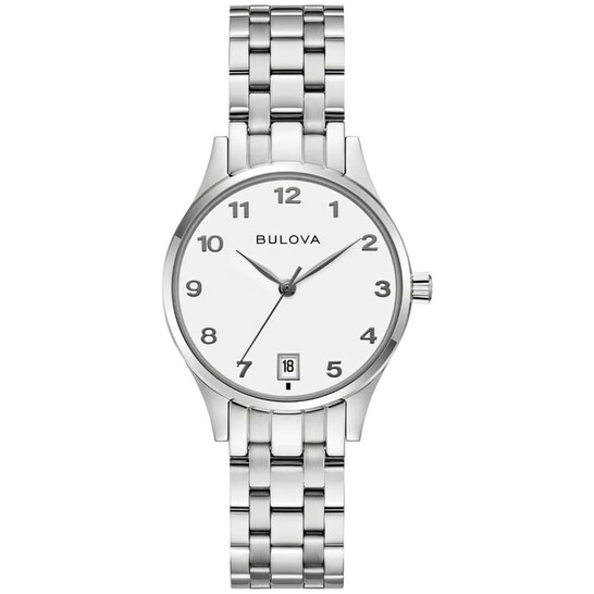 Bulova Classic Quartz White Dial Ladies Watch 96M175  display picture 2